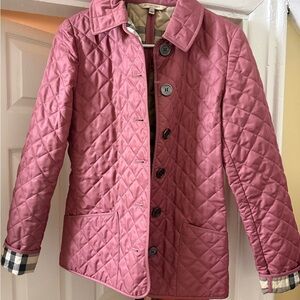 Burberry Quilted Jacket in Pink